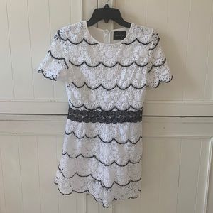 DO+BE Short Sleeve Lace Romper
